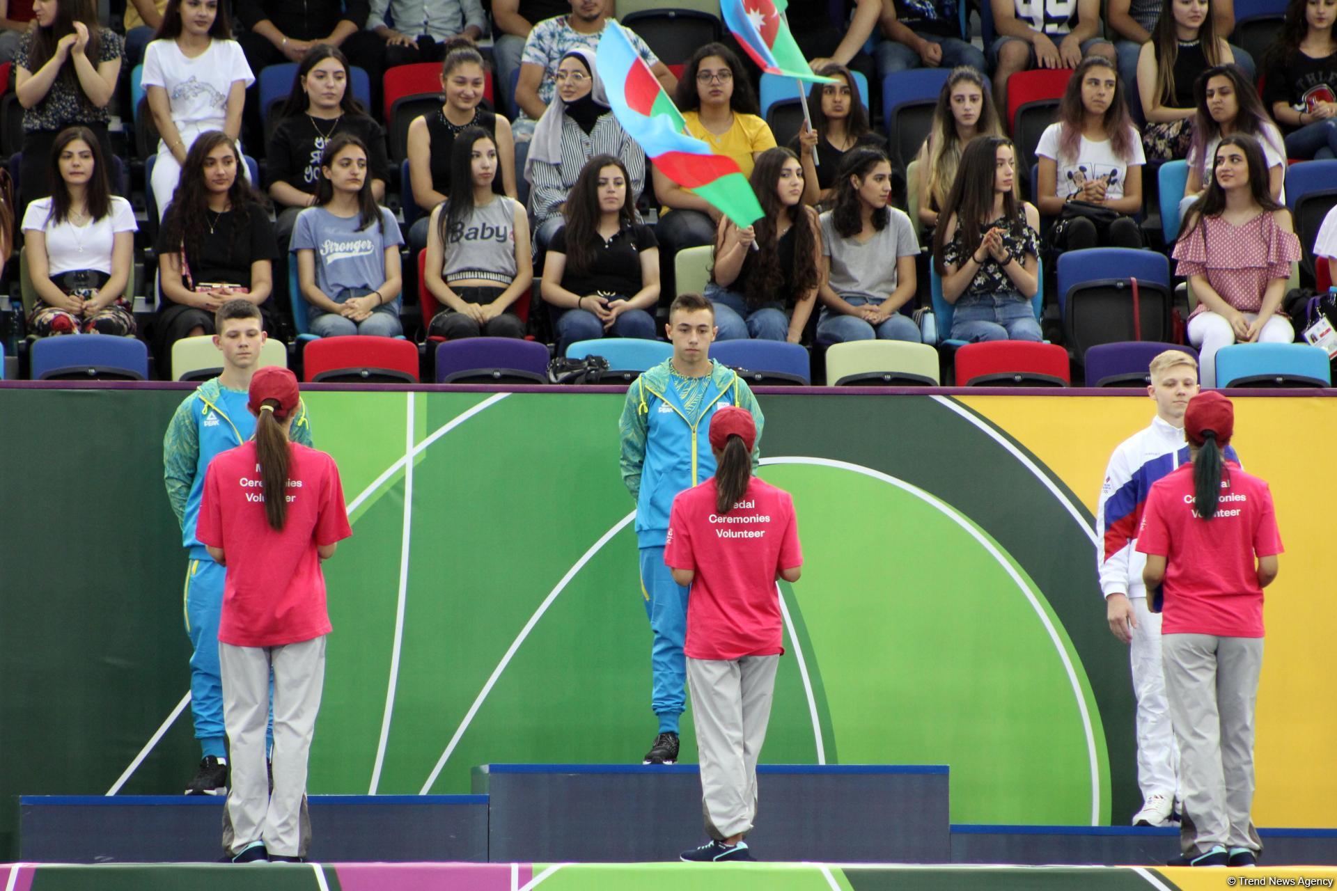 Ukrainian gymnast grabs gold in EYOF Baku 2019 floor exercises (PHOTO)
