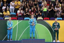 EYOF Baku 2019: Церемония награждения победителей и призеров соревнований в упражнениях на параллельных брусьях и в вольных упражнениях (ФОТО)