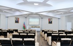 Azerbaijani president, first lady inaugurate Youth Center in Pirallahi district (PHOTO)