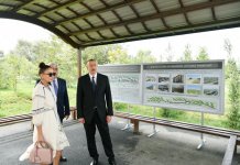 Президент Ильхам Алиев и Первая леди Мехрибан Алиева ознакомились с условиями, созданными в квартирах жилого комплекса для жителей аварийных зданий в Пираллахинском районе (ФОТО) (версия 2)