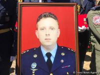 Farewell ceremony for pilot of Azerbaijani crashed MiG-29 aircraft underway (PHOTO)