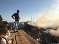 В Баку горит известный рынок древесины(ФOTO/ВИДЕО)