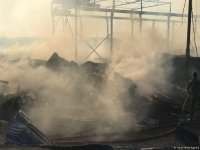 В Баку горит известный рынок древесины(ФOTO/ВИДЕО)