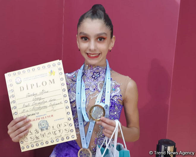 Для меня большое достижение выступать в финалах 26-го Чемпионата Азербайджана и Баку по художественной гимнастике – юная спортсменка