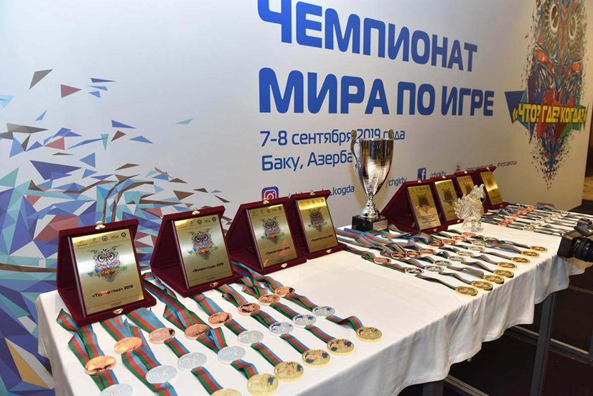 Итоги рекордного Чемпионата мира по игре "Что? Где? Когда?" в Баку (ФОТО)