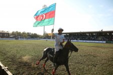 Вице-президент Фонда Гейдара Алиева Лейла Алиева наблюдала за финальной встречей 7-го Кубка мира по арена поло в Баку (ФОТО)