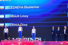 В Баку прошла церемония награждения победителей индивидуальных финалов 37-го Чемпионата мира по художественной гимнастике (ФОТО)