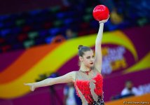 Лучшие моменты второго дня Чемпионата мира по художественной гимнастике в Баку (ФОТО)