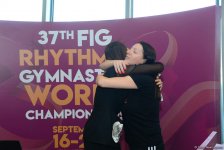 Gymnastic ribbon of Yana Batyrshina sold for 2,500 euros at auction in Baku (PHOTO)