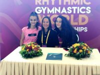 В Национальной арене гимнастики прошла встреча с Алией Гараевой (ФОТО)