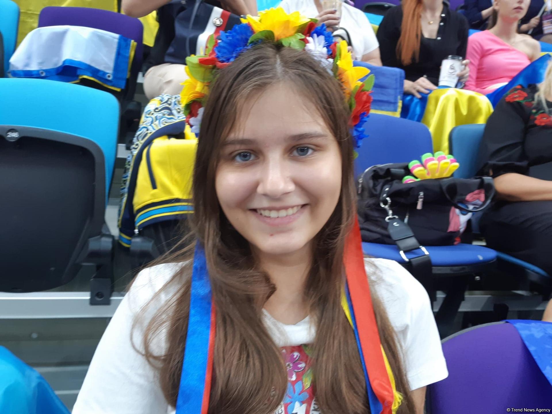 Я еще не видела таких залов – зрительница из Украины о Национальной арене гимнастики в Баку