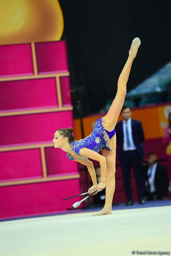 Results of Azerbaijani gymnasts on day 4 of 37th World Rhythmic Gymnastics Championships in Baku (PHOTO)