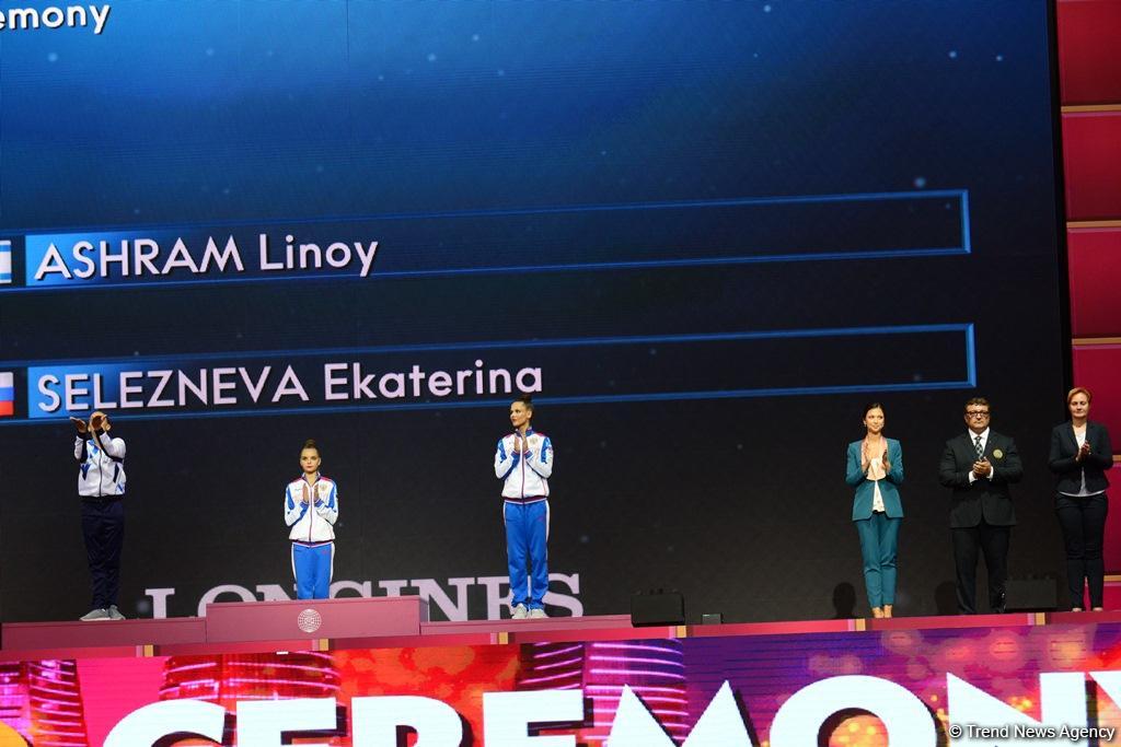 Awarding ceremony of winners of 37th Rhythmic Gymnastics World Championships held in Baku (PHOTO)