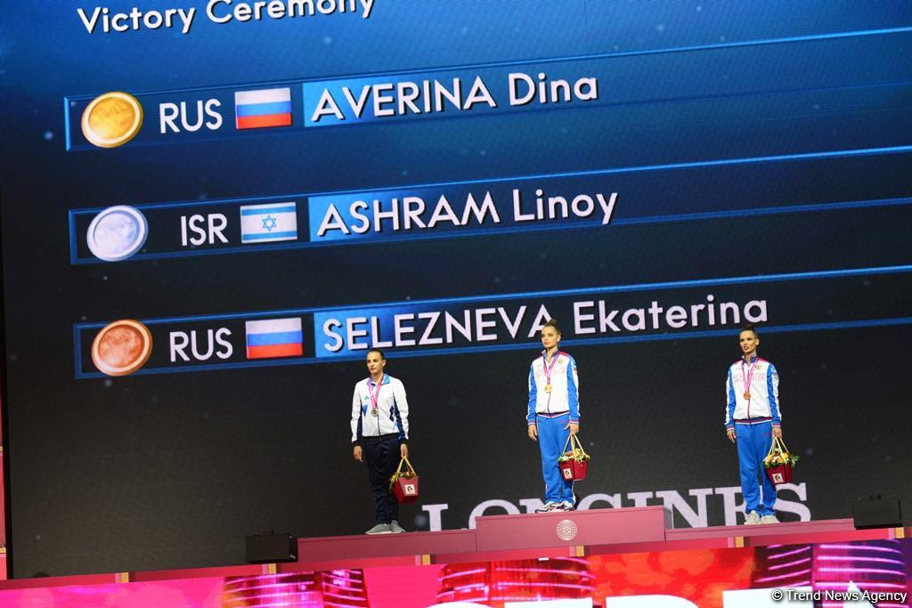 Awarding ceremony of winners of 37th Rhythmic Gymnastics World Championships held in Baku (PHOTO)