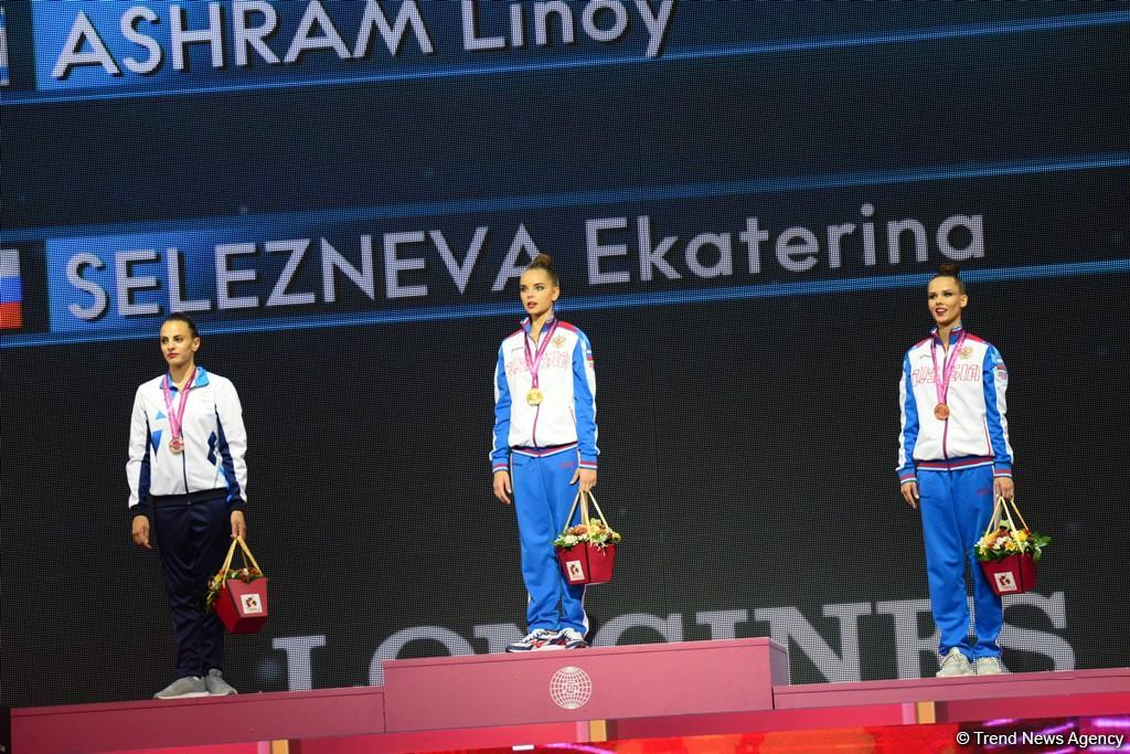 Awarding ceremony of winners of 37th Rhythmic Gymnastics World Championships held in Baku (PHOTO)