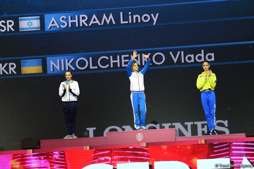 Awarding ceremony of winners of 37th Rhythmic Gymnastics World Championships held in Baku (PHOTO)
