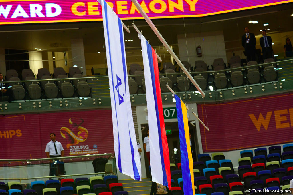 Awarding ceremony of winners of 37th Rhythmic Gymnastics World Championships held in Baku (PHOTO)