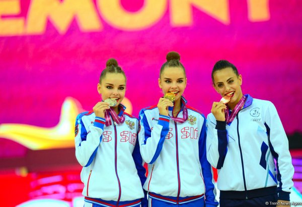 Awarding ceremony of winners of 37th Rhythmic Gymnastics World Championships held in Baku (PHOTO)