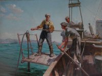 Нефть и нефтяники в живописи азербайджанских художников (ФОТО)