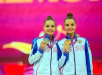 В Баку прошла церемония награждения победителей Чемпионата мира по художественной гимнастике (ФОТО)