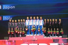 В Баку прошла церемония награждения победителей и призеров Чемпионата мира в групповых упражнениях (ФОТО)