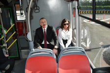Президент Азербайджана Ильхам Алиев и Первая леди Мехрибан Алиева приняли участие в открытии Транспортного обменного центра «Кероглу» (ФОТО)