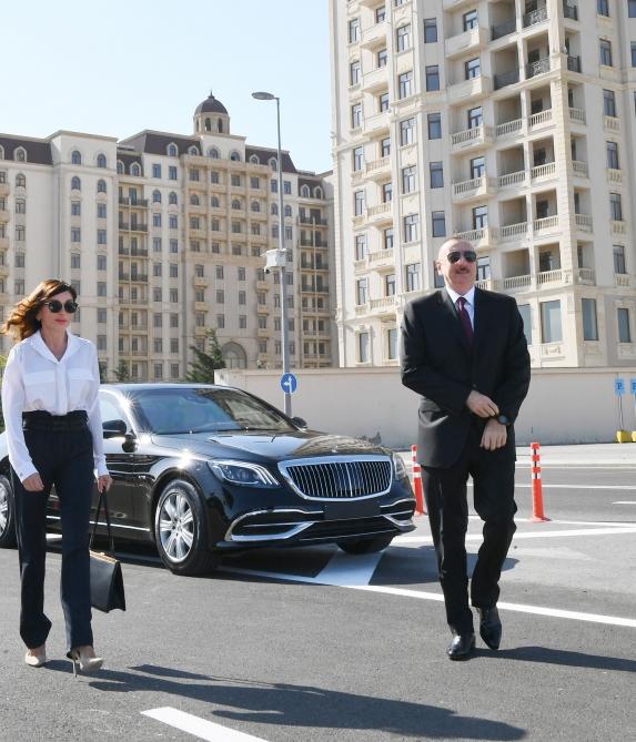 Президент Азербайджана Ильхам Алиев и Первая леди Мехрибан Алиева приняли участие в открытии Транспортного обменного центра «Кероглу» (ФОТО)