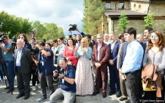 В Шамахы состоялось открытие инсталляции современного искусства, посвященной Имадеддину Насими (ФОТО)