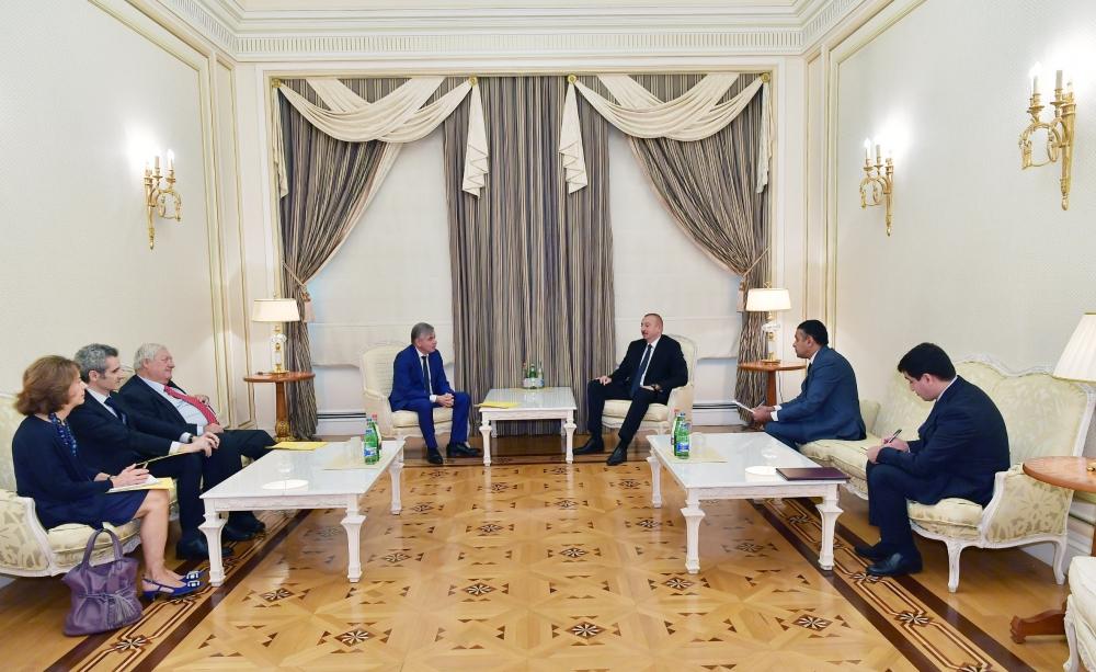 President Aliyev receives delegation led by head of France-Caucasus Friendship Group in Senate of France (PHOTO)