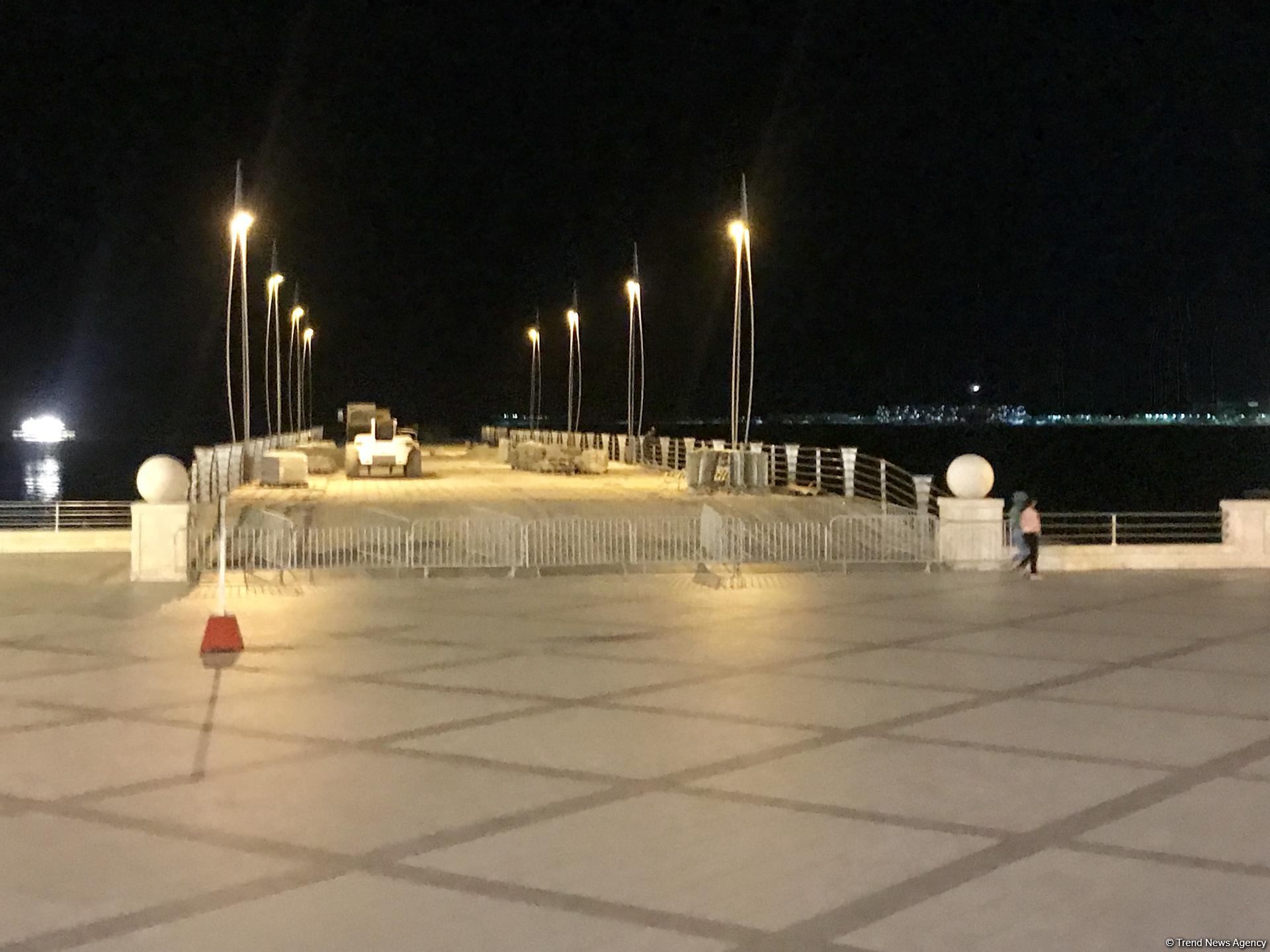 Главный пирс Бакинского бульвара закрылся на ремонт