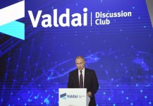 Azerbaijani president attends plenary session of 16th Annual Meeting of Valdai International Discussion Club (PHOTO)