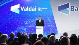 Azerbaijani president attends plenary session of 16th Annual Meeting of Valdai International Discussion Club (PHOTO)
