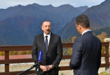 Интервью Президента Азербайджана Ильхама Алиева телеканалам «Россия» и «Первый» (ФОТО)