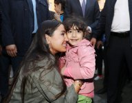 Вице-президент Фонда Гейдара Алиева Лейла Алиева приняла участие в открытии очередного двора в Баку, благоустроенного в рамках проекта "Наш двор" (ФОТО)
