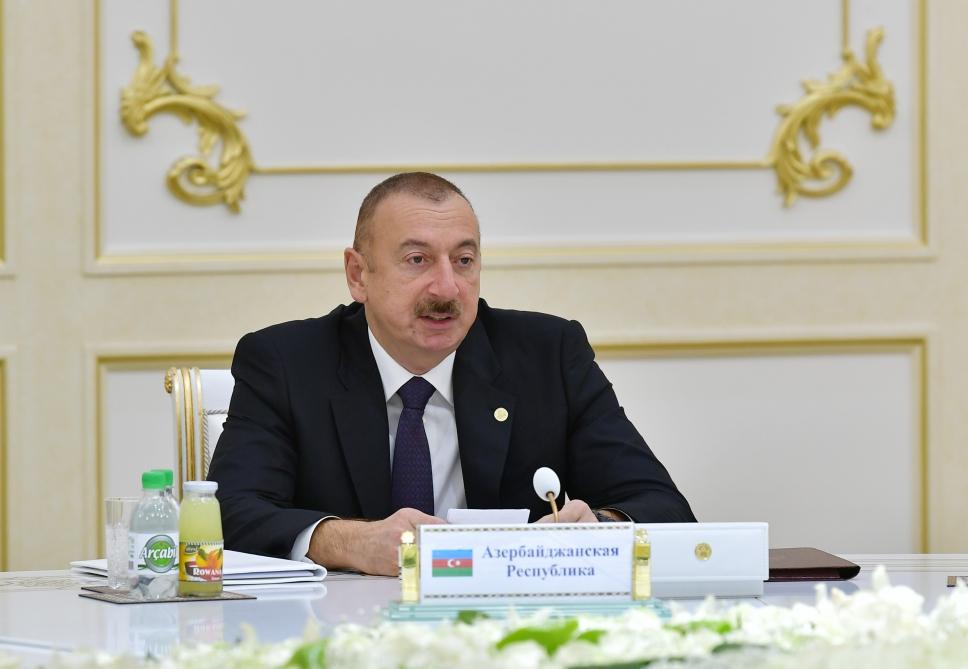 Президент Ильхам Алиев: Азербайджан внес достойный вклад в нашу общую победу над фашизмом (версия 2)