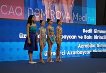 В Баку состоялась церемония награждения победителей соревнований по художественной и аэробной гимнастике (ФОТО)