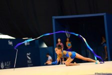 Rhythmic, aerobic gymnastics competitions underway in National Gymnastics Arena in Baku (PHOTO)