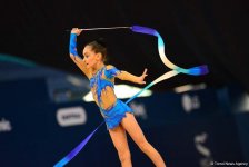 Rhythmic, aerobic gymnastics competitions underway in National Gymnastics Arena in Baku (PHOTO)