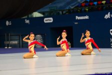 Rhythmic, aerobic gymnastics competitions underway in National Gymnastics Arena in Baku (PHOTO)