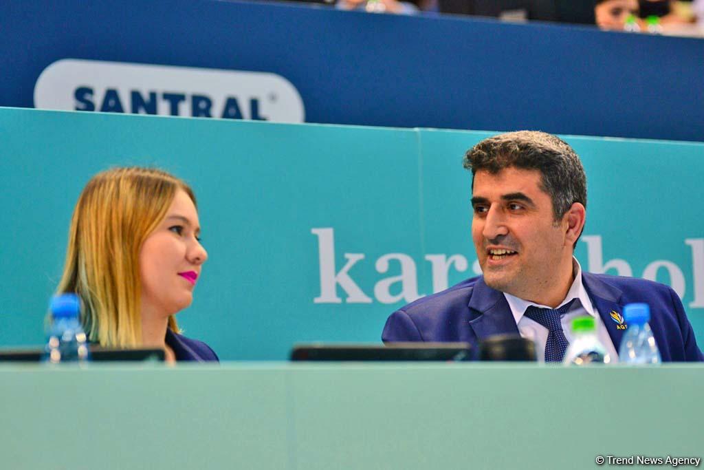 Rhythmic, aerobic gymnastics competitions underway in National Gymnastics Arena in Baku (PHOTO)