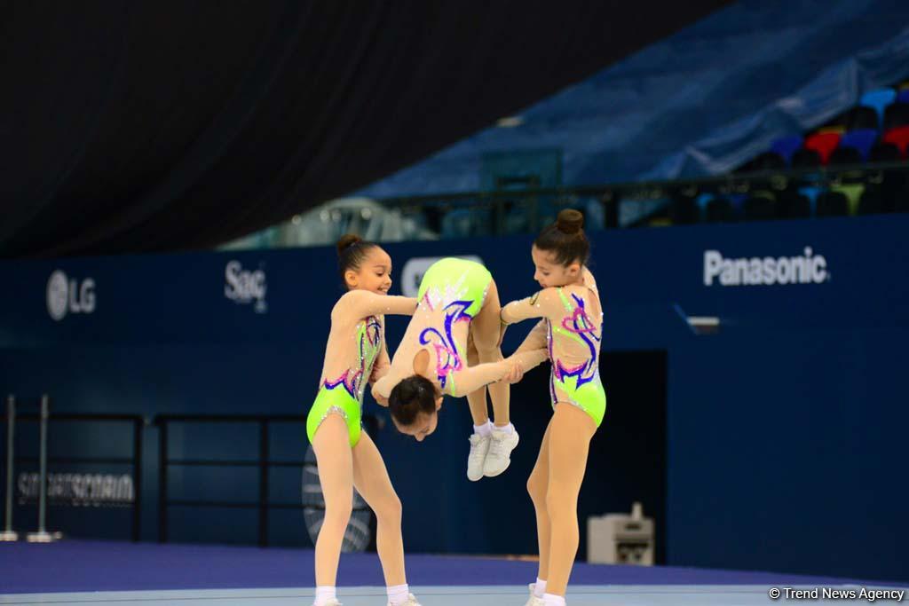Rhythmic, aerobic gymnastics competitions underway in National Gymnastics Arena in Baku (PHOTO)