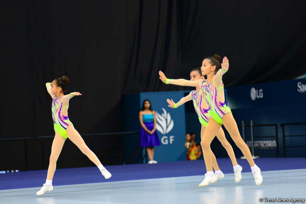 Rhythmic, aerobic gymnastics competitions underway in National Gymnastics Arena in Baku (PHOTO)