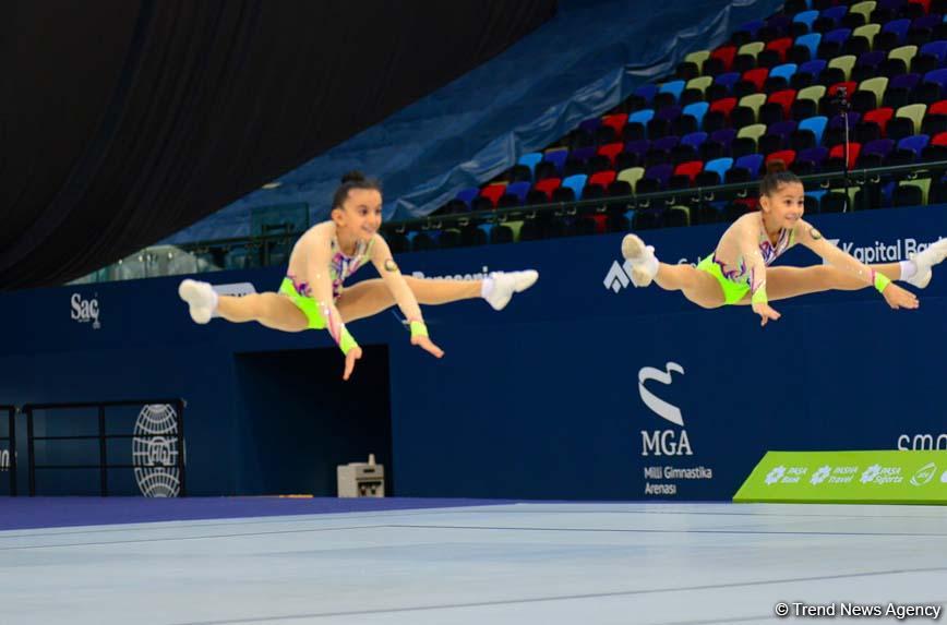 Rhythmic, aerobic gymnastics competitions underway in National Gymnastics Arena in Baku (PHOTO)