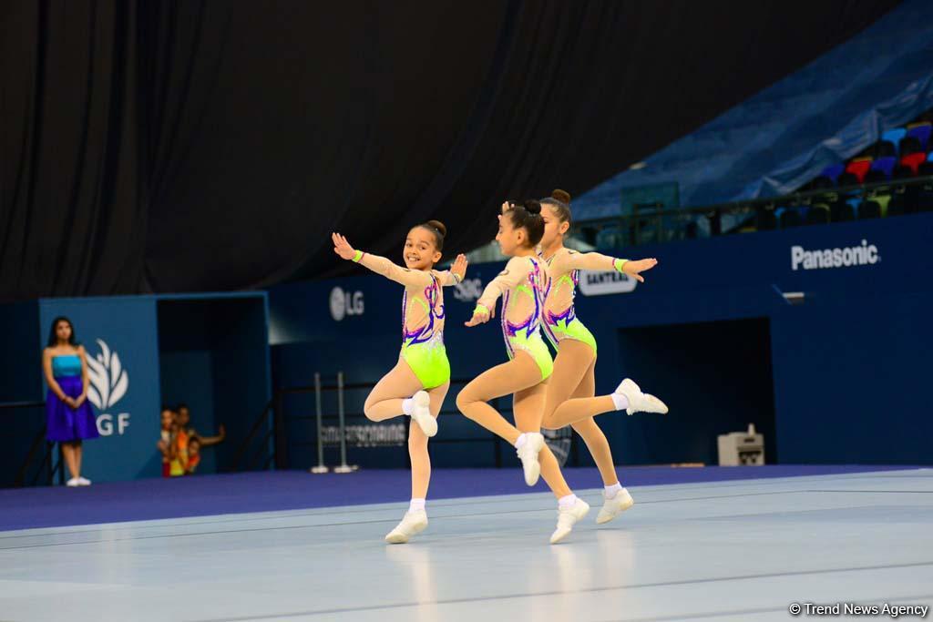 Rhythmic, aerobic gymnastics competitions underway in National Gymnastics Arena in Baku (PHOTO)