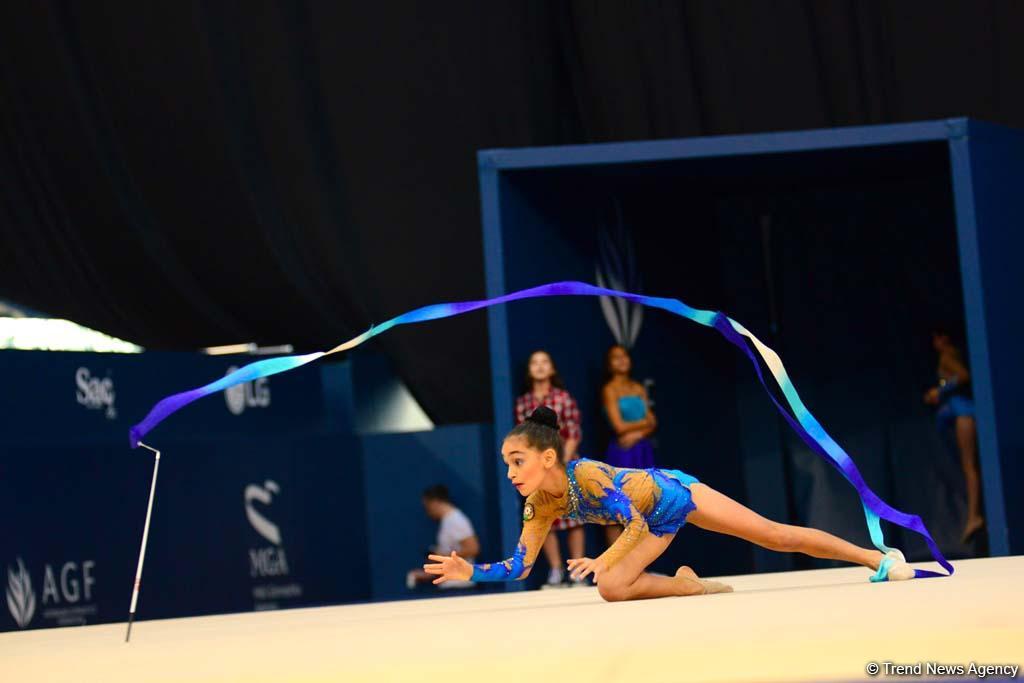 Rhythmic, aerobic gymnastics competitions underway in National Gymnastics Arena in Baku (PHOTO)