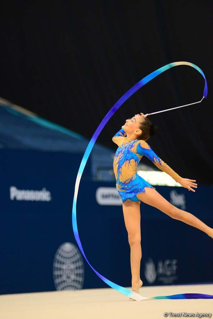 Rhythmic, aerobic gymnastics competitions underway in National Gymnastics Arena in Baku (PHOTO)
