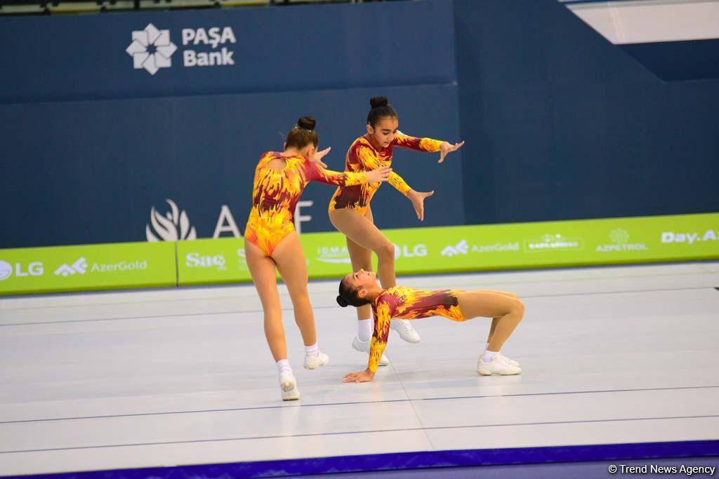 Rhythmic, aerobic gymnastics competitions underway in National Gymnastics Arena in Baku (PHOTO)