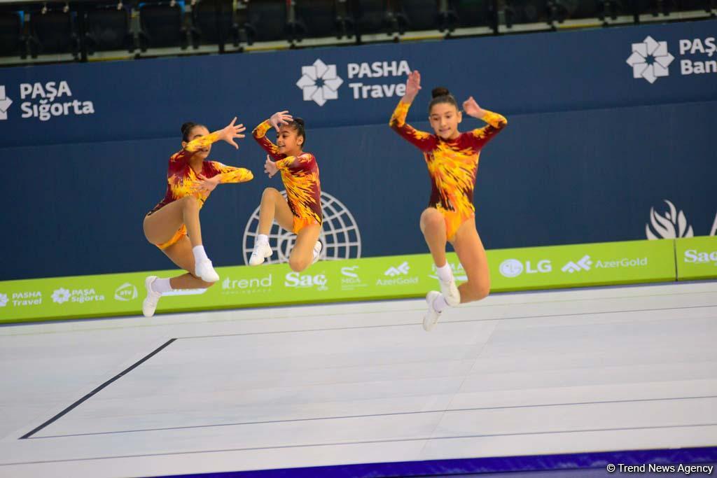 Rhythmic, aerobic gymnastics competitions underway in National Gymnastics Arena in Baku (PHOTO)