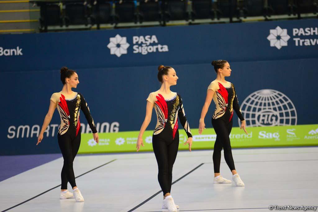 Rhythmic, aerobic gymnastics competitions underway in National Gymnastics Arena in Baku (PHOTO)