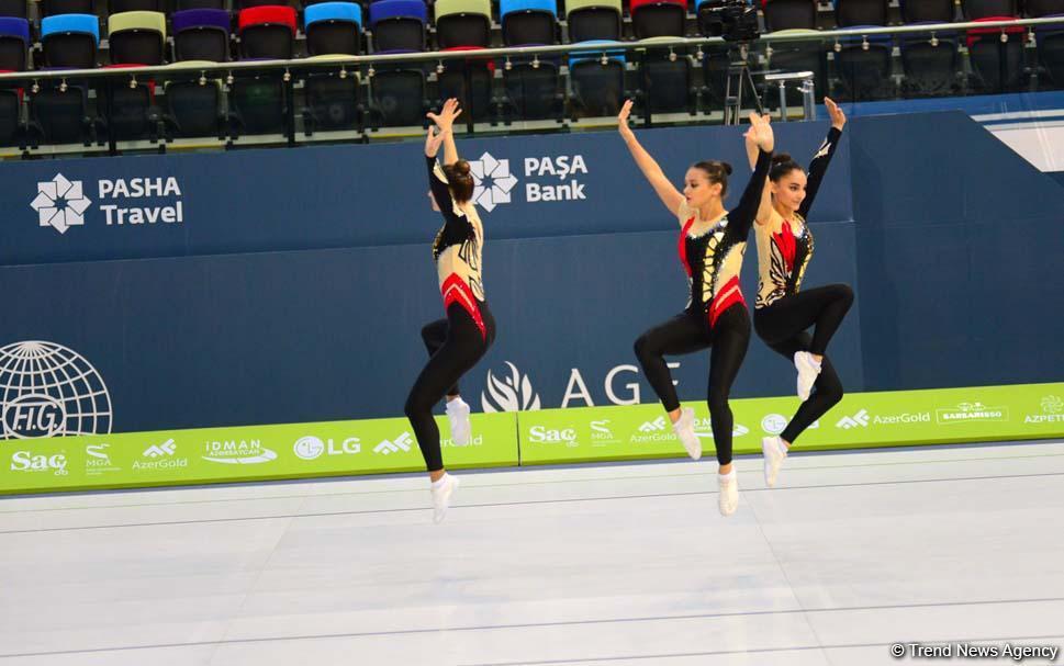 Rhythmic, aerobic gymnastics competitions underway in National Gymnastics Arena in Baku (PHOTO)